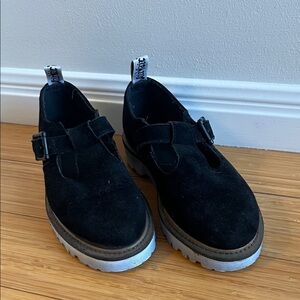 Dr. Martens Black Suede Mary Jane’s Size 6.5